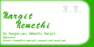 margit nemethi business card